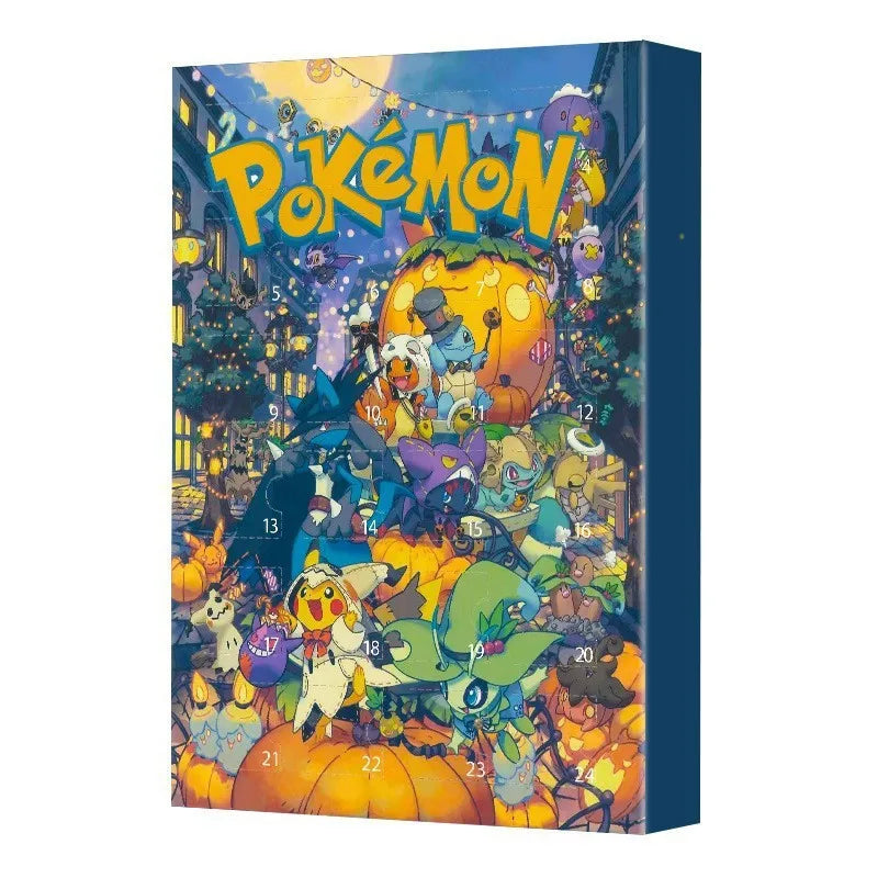 24PCS/Set Pokemon Christmas Advent Calendar Cute Pikachu Charizard PVC Small Anime Figure Surprise Box Birthday Halloween Gift