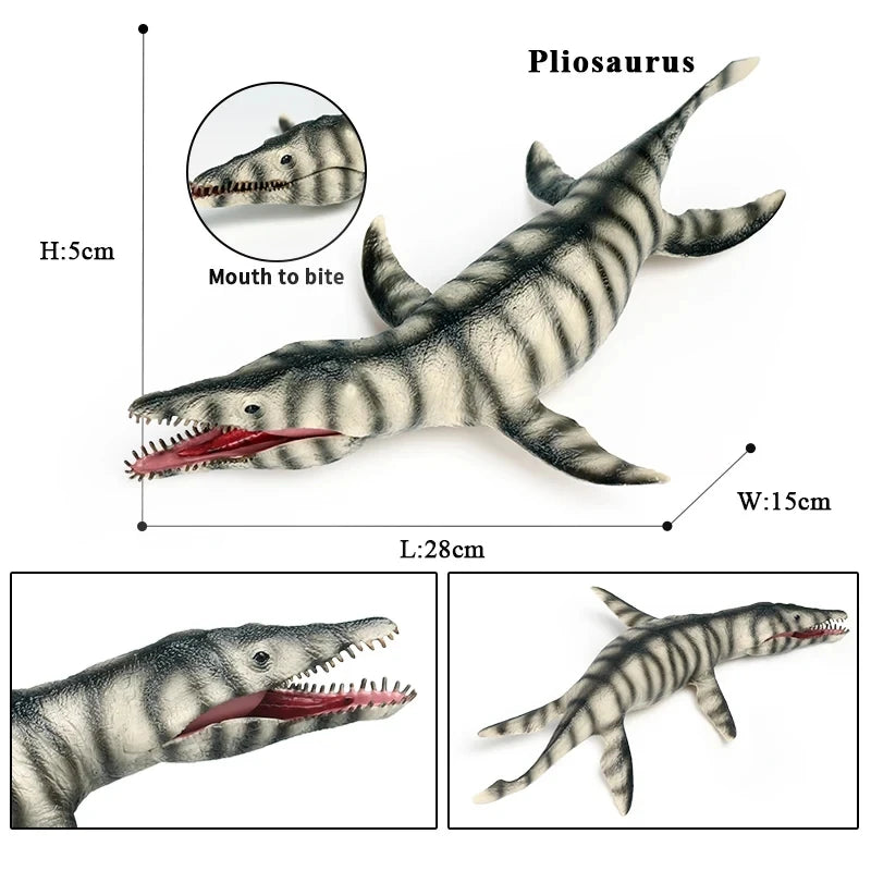 Oenux Prehistoric Savage Mosasaurus Megalodon Mammuthus Jurassic Dinosaurs Sea Life Animals Model Action Figures Toy Kids Gift