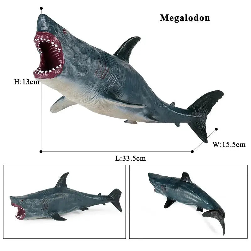 Oenux Prehistoric Savage Mosasaurus Megalodon Mammuthus Jurassic Dinosaurs Sea Life Animals Model Action Figures Toy Kids Gift