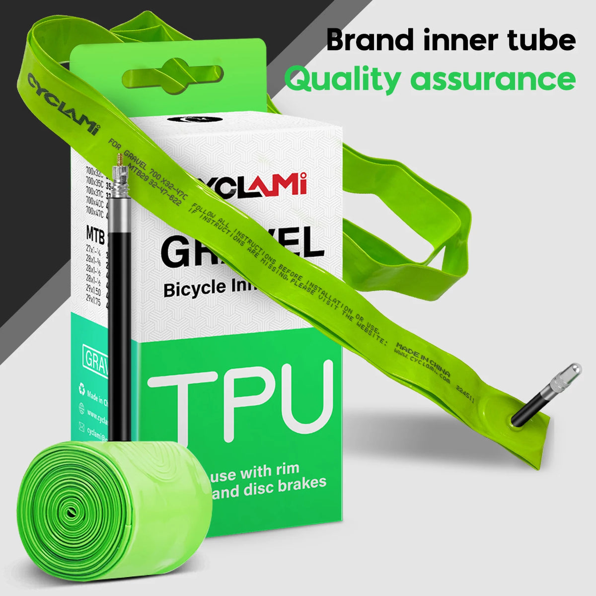 CYCLAMI Ultralight Road MTB 29 Bike TPU Inner Tube Tire French Valve FV 45mm For Gravel 700C 32C 35C 37C 40C 47C Super Light
