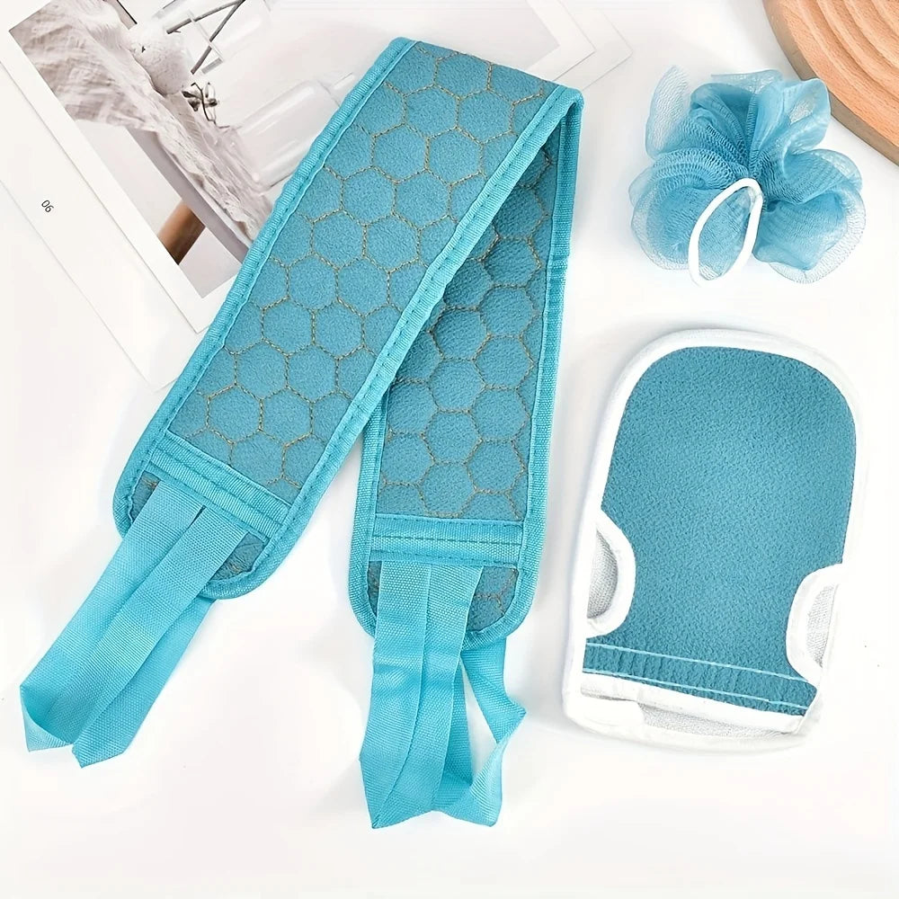 Shower Exfoliating Back Scrubber Bath Belt Towel Ball Glove Deep Mud Clean Korean Body Washcloth Japanese Rear Scrub Pull Strap