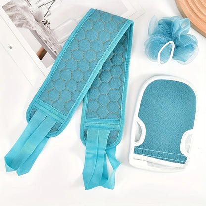Shower Exfoliating Back Scrubber Bath Belt Towel Ball Glove Deep Mud Clean Korean Body Washcloth Japanese Rear Scrub Pull Strap