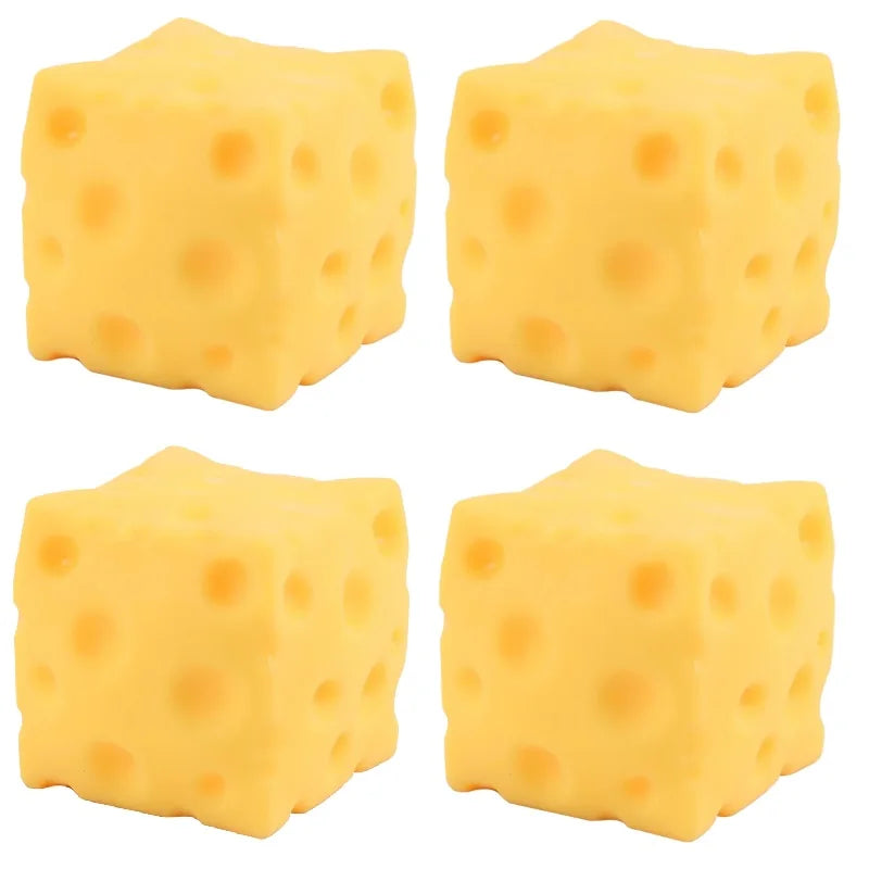 Squishy Square Cheese Squeeze Toys Slow Rebound Push Stress Relief Sensory Toy Soft Butter Cheese Fidget Toy Christmas Present