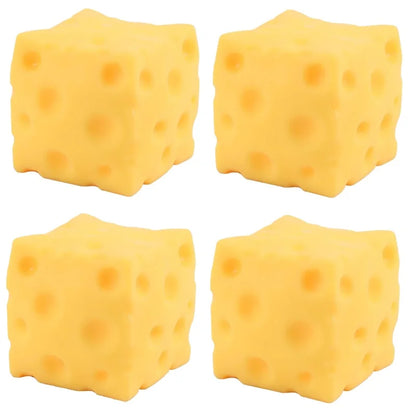 Squishy Square Cheese Squeeze Toys Slow Rebound Push Stress Relief Sensory Toy Soft Butter Cheese Fidget Toy Christmas Present