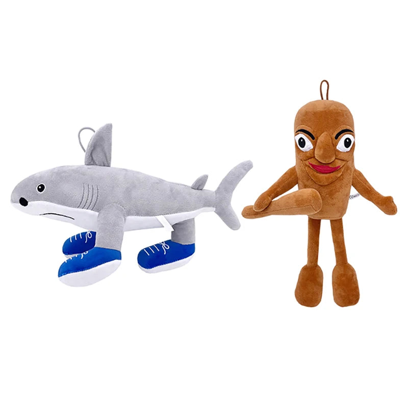 Italian Brainrot Tung Tung Tung Sahur Plush Toys 22-47cm Tungtung Sahur Tralalero Tralala Shark Plush Soft Stuffed Toy Doll Gift