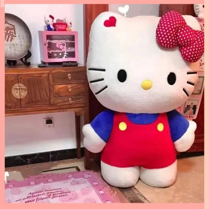 Red Bow Hello Kitty Plush Toy Doll Accompany Sleeping Doll Sofa Soft Pillow Cushion Room Decoration Girl Festival Gift