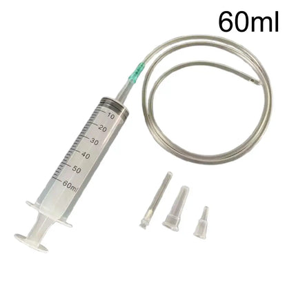 100/300/550ml Large Capacity Syringes Oil Pump With 1m Hose Pet Feeding Measuring Pump Hydroponics Nutrient Big Syringe