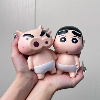 Crayon Shin-Chan Take Bath Zaemon Bare Butt Open Your Eyes Mobile Phone Stand Desktop Figure Ornament Gift Doll Car Decorations