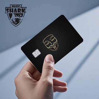 Magic Shark Flower Butterfly Bear Wing No Fade PVC Film Skin Cover Sticker for Bank Debit Credit Card