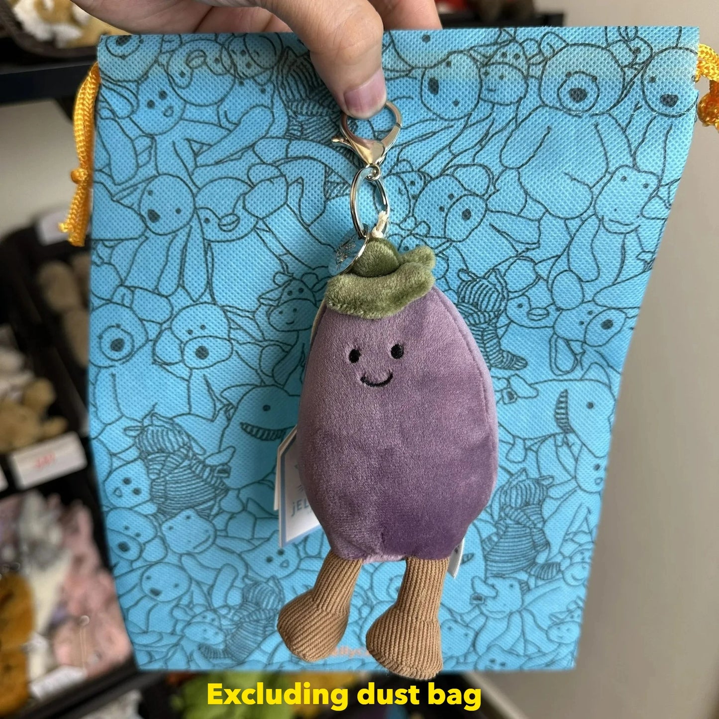 Hot tea bag Jc Cute Plush Toy label cute girl bag charm plush toy keychain Kawaii plush toy Limited New Gift bag