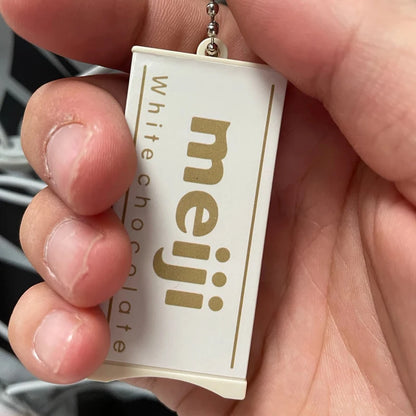 Hot Simulated Meiji Chocolate Fidget Toy Bendy Snap-And-Play Stress Relief JP Style Keychain Pendant Funny Gift Creative Gadgets