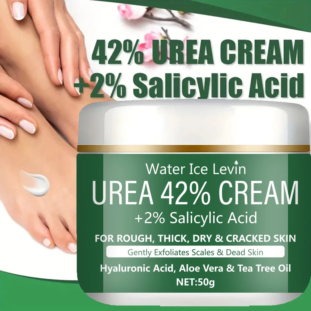 Intensive Repair Urea 42% + Salicylic Acid Cream. Treats Rough, Thick, Dry, & Cracked Skin. Hydrates, Exfoliates, Soothes