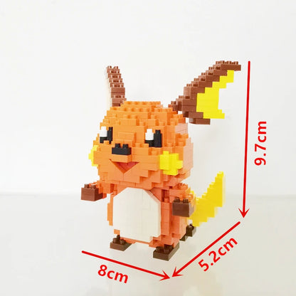 75 Style Pokemon Building Blocks Assembly Anime Picachu Charizard Doll Blastoise Bulbasaur Gengar Bricks Toy for Kid Gift