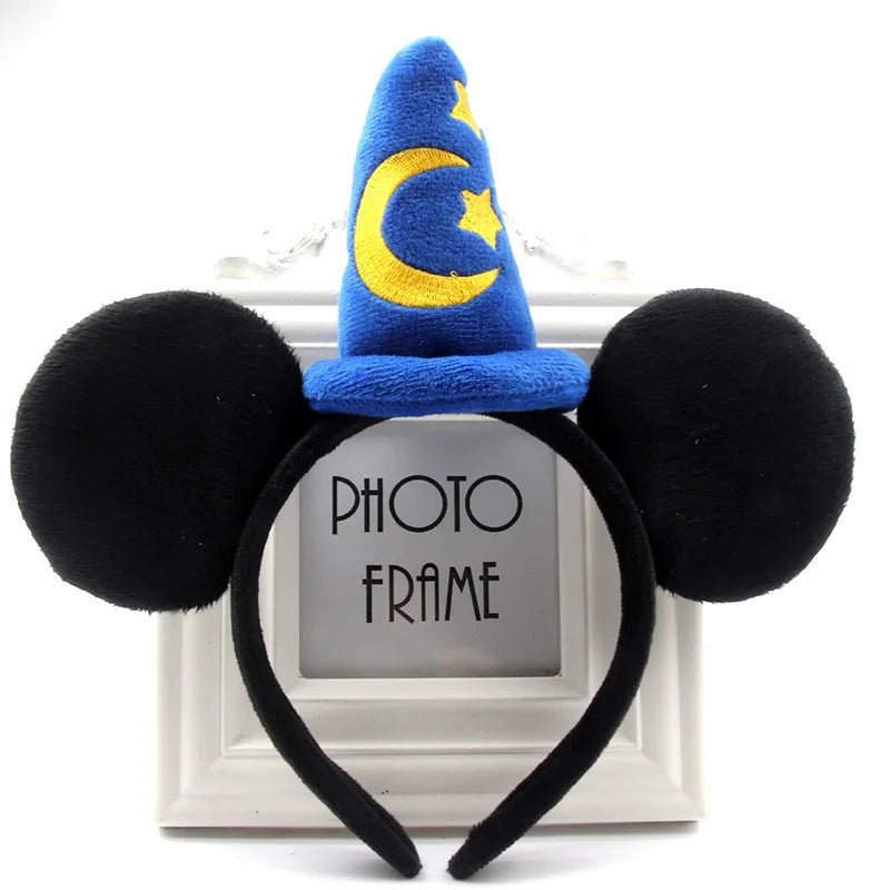 2023 New Cute Performance Party Headband Mickey Minnie Headband Mickey Mouse Bow DY Black Ear Headband Christmas HairAccessories