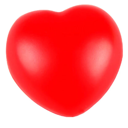 Stress Pressure Relief Relax Novelty Fun Gifts Vent Gag Toy Funny Squeeze Heart Shaped Ball Soft Foam Anti Stress Ball Toys 1Pcs