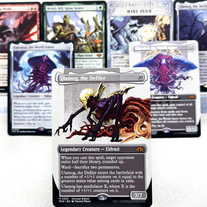 MH3 OTJ OTP HOLO7-Ⅰ04 Tcg cards  proxys Magical Ulamog,  the Defiler Bristly Bill, Spine Emrakul, the World Anew Gather