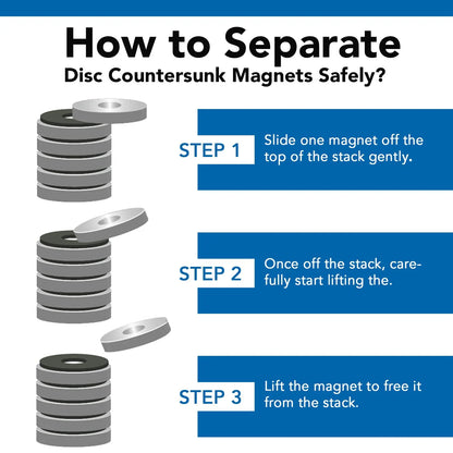 8/10/12/15/18/20x3 Strong Magnet Countersunk Round NdFeB Neodymium Magnet Powerful Rare Earth Permanent Fridge Magnets with hole