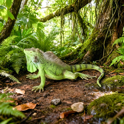 Oenux New Simulation Wild Reptile Animals Action Figures Lizard Model Figurines Kids Education Congnitive Scene Decoration Toy