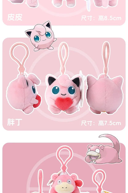 Pokemon Jigglypuff Bulbasaur Gengar Togepi Mimikyu Mew Kawaii Plush Stuffed Toy Keychain Backpack Pendant Keyring Birthday Gifts