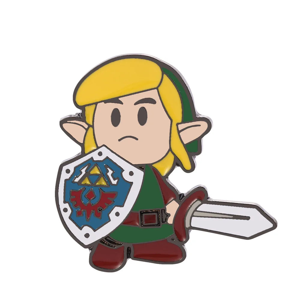 Link Enamel Pins Anime Games Lapel Pin Brooches for Backpack Collection Manga Badges Jewelry Accessories