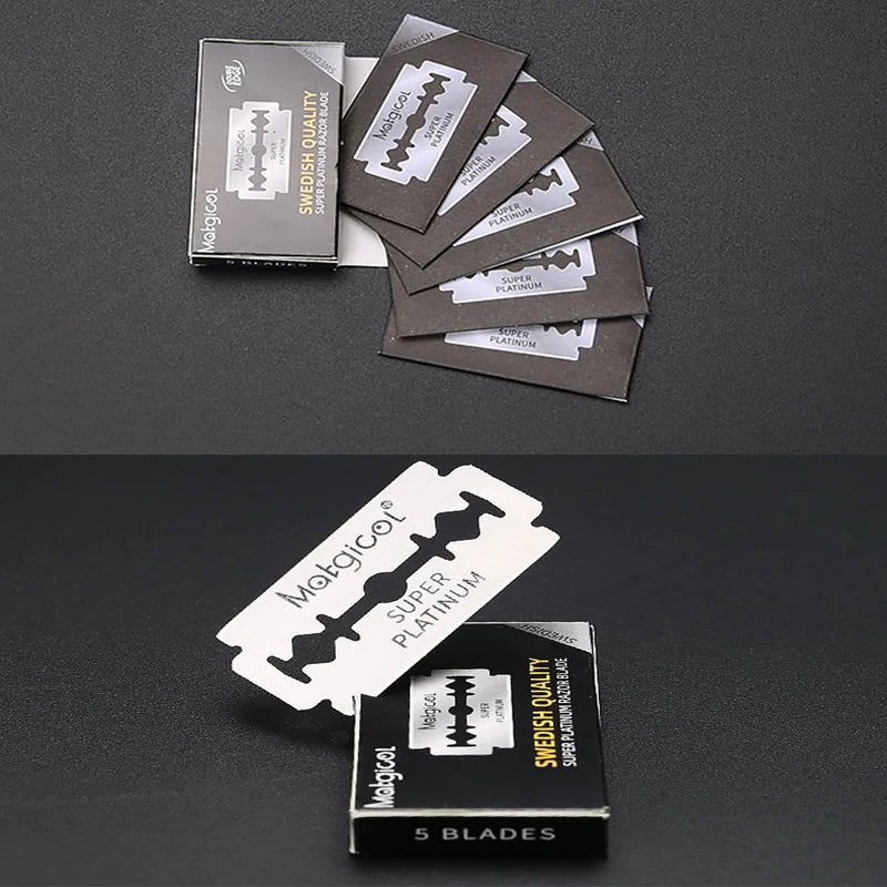 50/100/200 Count Double-sided Safety Razor Blade For Men Beard Shaving Razor Shaver Manual Razor Blade Shaving Tool ﻿