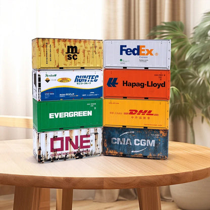 Mini Iron Storage Box Miniature Storage Display Box Desktop Mini Container Model Creative Decoration Collect Small Items Gifts