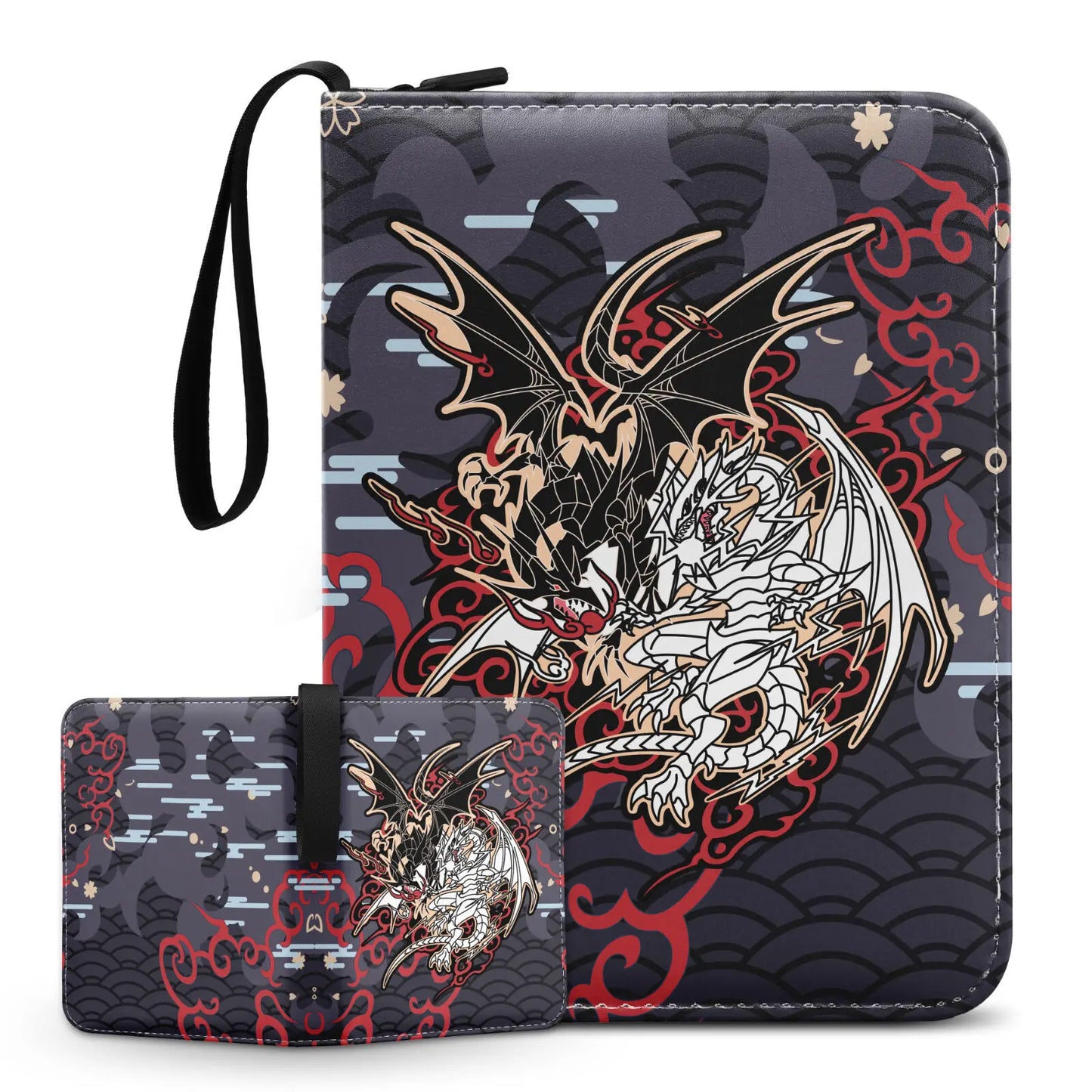 400PCS Card Album Binder Sleeves with Zipper PTCG Yugioh TCG 4-Pocket Trading Card Collection Card Holder Toys Gift