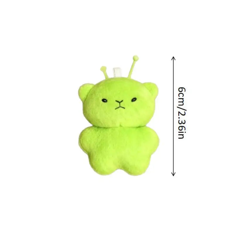 Alien Cat Plush Toy Cartoon Stuffed Animal Keychain Accessories Creative Ugly Cute Backpacks Pendant Party Gift