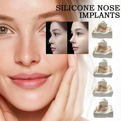 1Pc Realistic Silicone Fake Nose & Chin Prosthetic,Reusable Skin-Friendly3D Fake Nose  Special Effects Makeup Tools for Cosplay