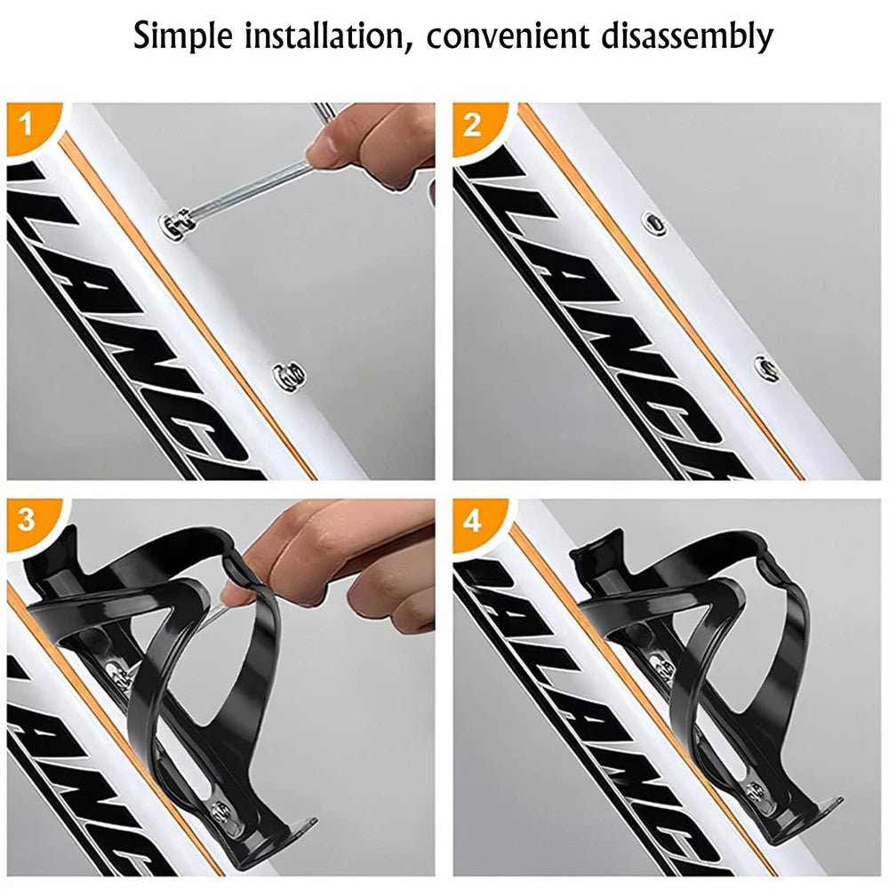 Bike Water Bottle Holder, Durable Leak Proof Non Slip, Lightweight Premium Bike Cup Holder, Adjustable Bicycle Accessories
