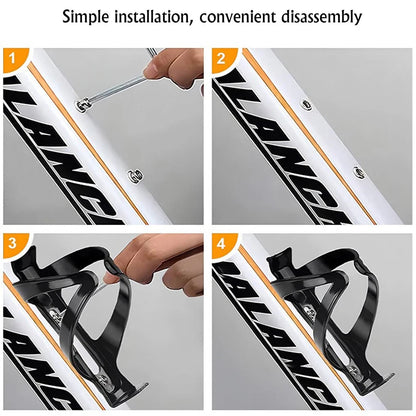 Bike Water Bottle Holder, Durable Leak Proof Non Slip, Lightweight Premium Bike Cup Holder, Adjustable Bicycle Accessories