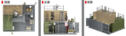 World War 2 WW2 Army Military Soldiers SWAT Police Container Weapon Cannon Base Model Building Blocks Bricks Children's Toys