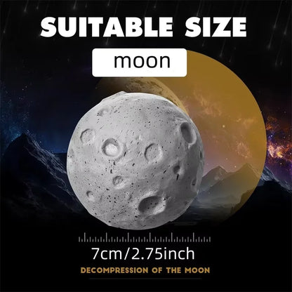 1/3/5PCS Squeeze Anxiety Fidget Sensory Balls for Children Moon Stress Balls Birthday Party Supplies School Carnival Reward