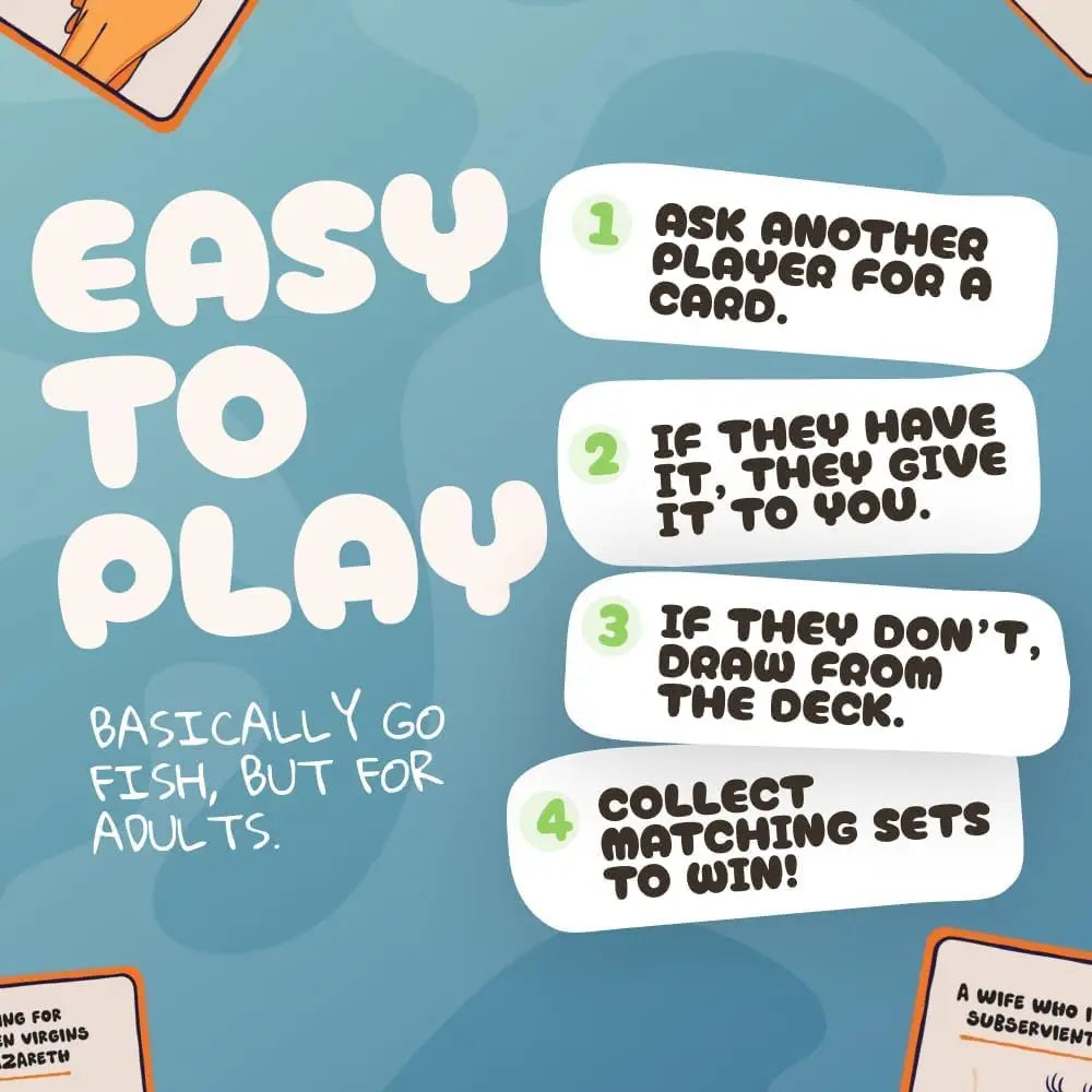Go F Yourself Jesus Christ! – The Grown Up Go Fish Card Game You've Always Wanted Hilarious Party Game for Grown Ups, 2+ Players