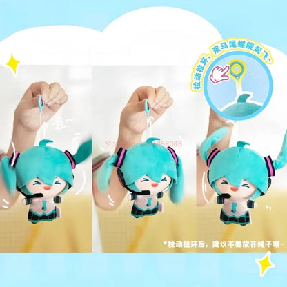 Genuine Spot Miku Double Ponytail Rotary Doll Pull Start Pendant Fufu Dolls Interesting Toys Trendy Kawaii Girls Gifts
