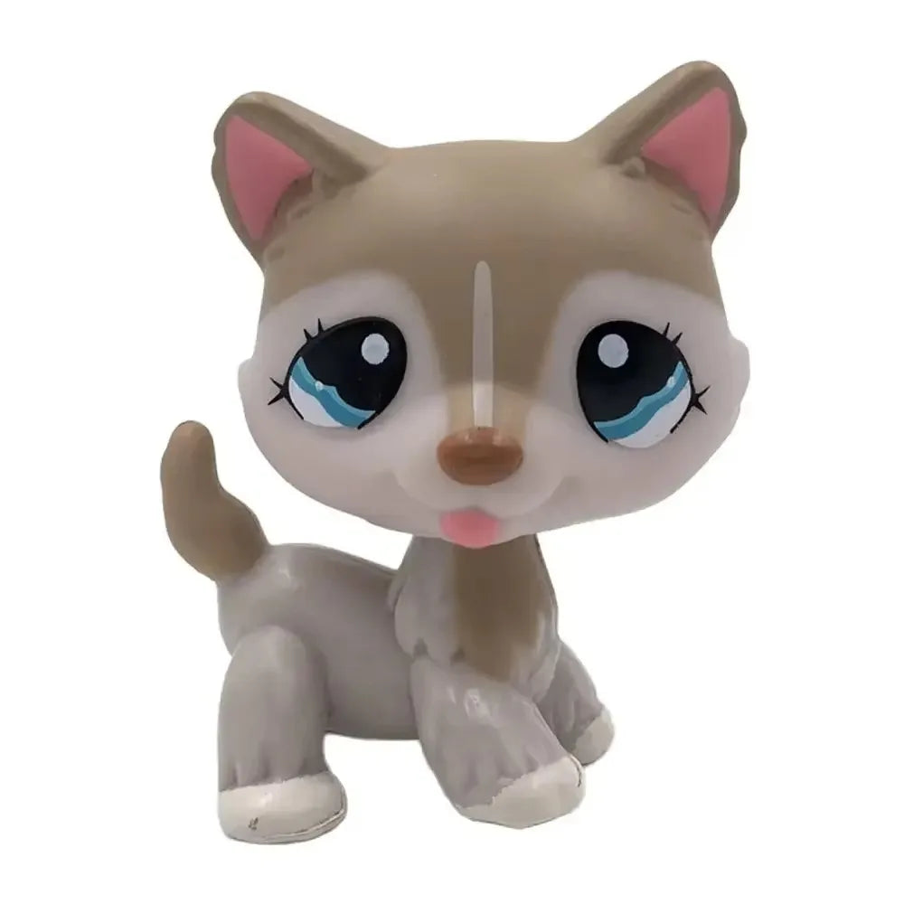 Rare pet shop lps toy toy Stands Short Hair Cat Original Kitten Husky Puppy Dog Fox Cute Animal Old Bobble head toy