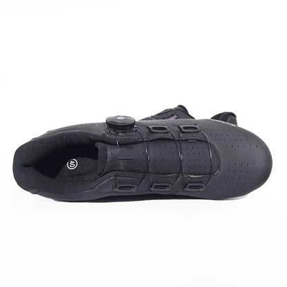 New Men Cycling Sports Shoes Outdoor MTB Shoes PU Leather Breathable Lightweight SPD Lock Shoes Women Racing Pedal Bicycle Shoes