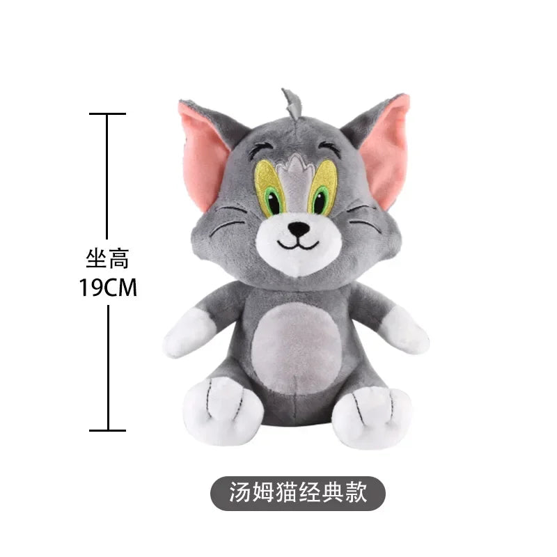 New Classic 19cm Tom and Jerry Plushies - Ideal Gift for Movie Fans and Kids Movie Series Stuffed Animal Collectors