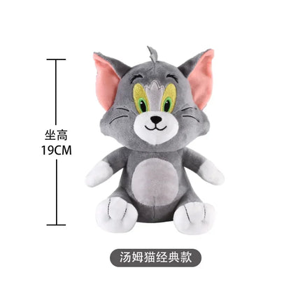 New Classic 19cm Tom and Jerry Plushies - Ideal Gift for Movie Fans and Kids Movie Series Stuffed Animal Collectors