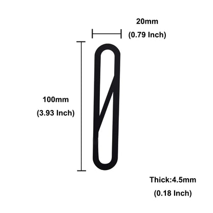 4 Inch 100mm Self Adhesive Big Modern Door Number for Exterior House Apartment Plaque Mailbox Address Digits Sticker Sign Black