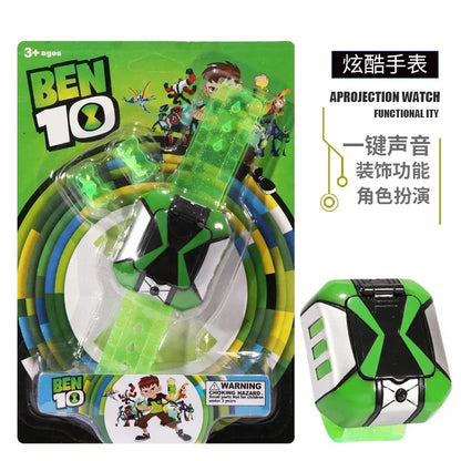 Omnitrix BEN10 Action Figures Ben Tennyson Projection Watch Deformation Sound Light Doll Smart Watch Children's Birthday Gifts