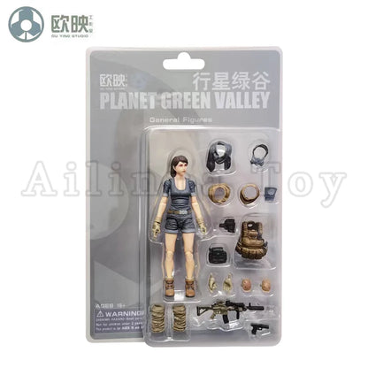 Ou Ying Studio 1/18 Planet Green Valley PGV 3.75inch Action Figure Girls War EFSA Female Figures Anime Model