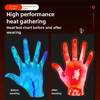 Heated Motorcycle Gloves for Men Tactical Winter Gloves Bicycle Supplies Skiing Gear Bike Accessories Warm Cycling