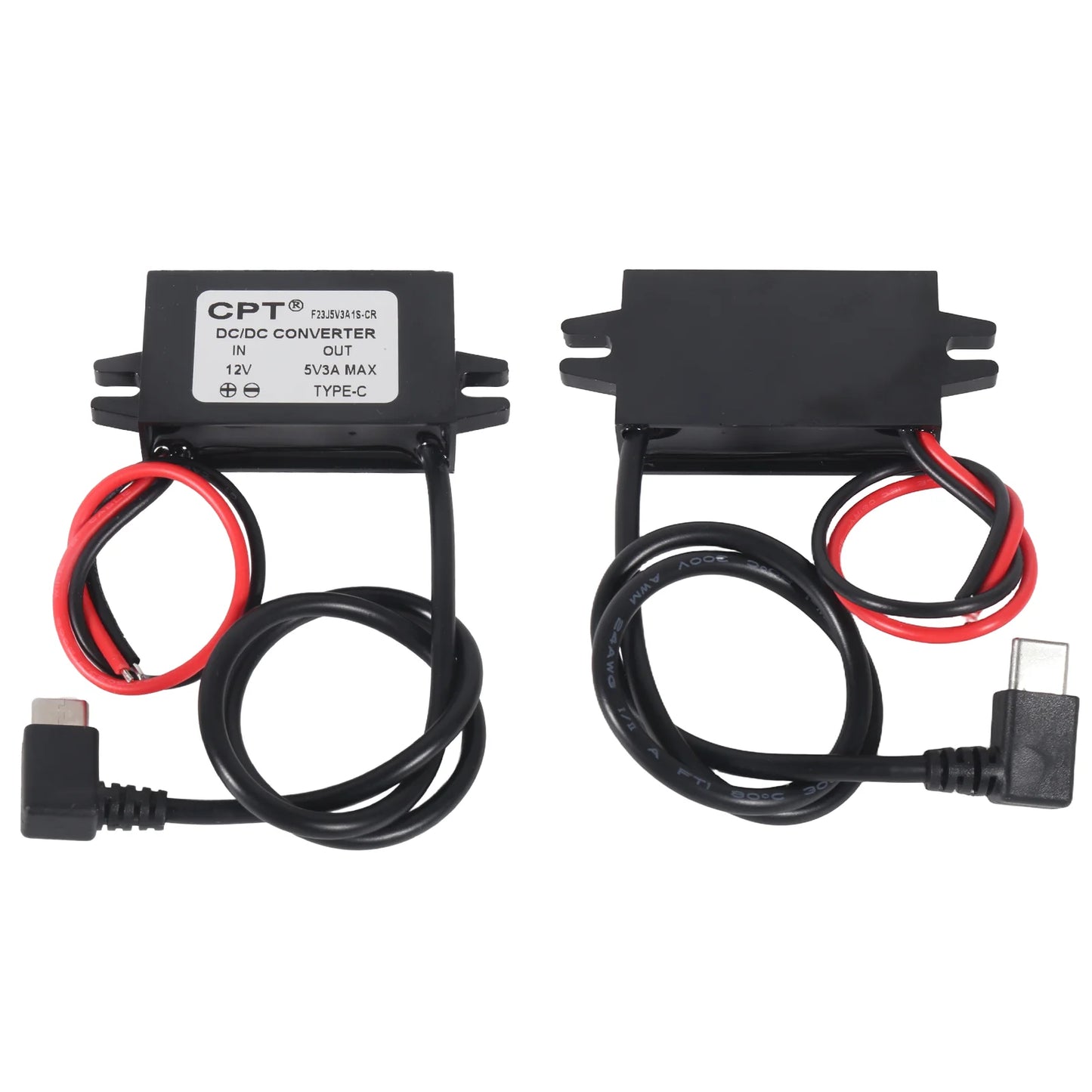 Waterproof 12V to 5V Converter DC-DC Step Down Module Power Adapter USB-A Female/Type C/dual USB/open Wire Connector