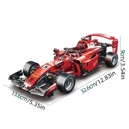 2025 Technical NEW F1 Racing Car Building Blocks Set MOC Model Kit DIY Assembly Bricks Creative Educational Toys For Children