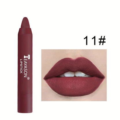12 Colors Matte Misty Lipstick Set: Long-Lasting, Smudge-Proof, Sexy Velvet Lip Liners & Primer For Women's Makeup
