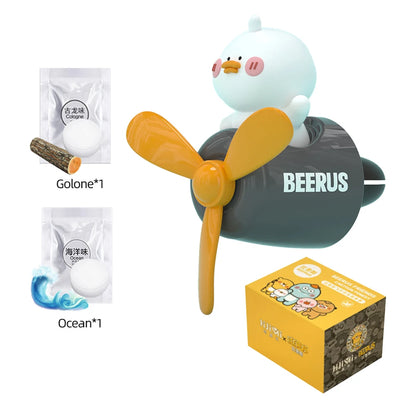 Cool Bear Pilot Car Air Freshener Rotating Propeller Air Outlet Perfume Fragrance Flavoring 자동차 공기 청정기 Accessories 방향제 차량용