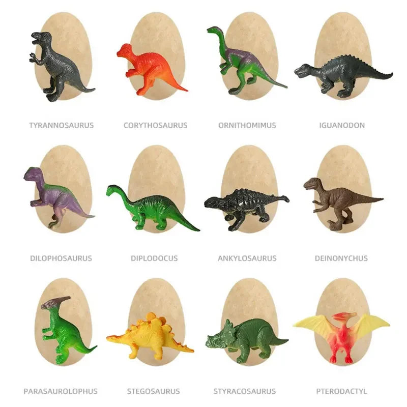 12PCS Archeological Dinosaur Egg Dig Kit Fossil Excavation Toy Teens Adults Scientific DIY Mining Multiplayer Party Favors Gifts