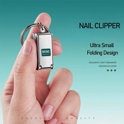 Collapsible Nail Clipper Set - Portable Stainless Steel Nail Scissors & Cutter for Travel Manicure Tools