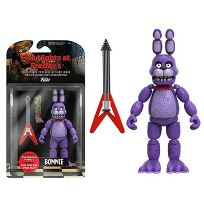 14CM FNAF Figures Nightmare Freddy Bonnie Foxy Chica Action Figure Movable Blacklight Freddy Frostbe PVC Model Collection Toys